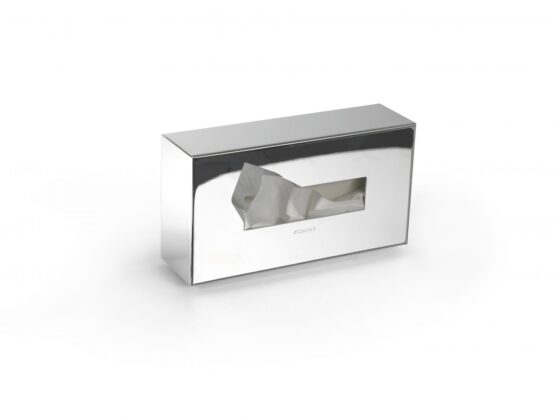 Kleenexbox / Feuchttücherbox K-BOX Chrom Seitenansicht
