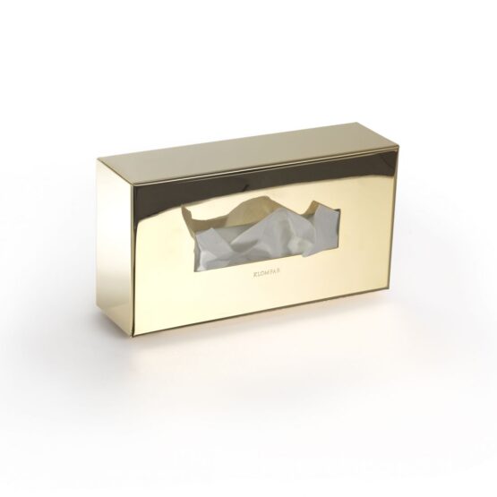 Kleenexbox / Feuchttücherbox K-BOX 24 Karat Gold Seitenansicht