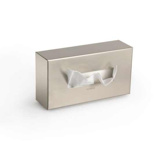 Kleenexbox / Feuchttücherbox K-BOX Nickel satiniert Seitenansicht