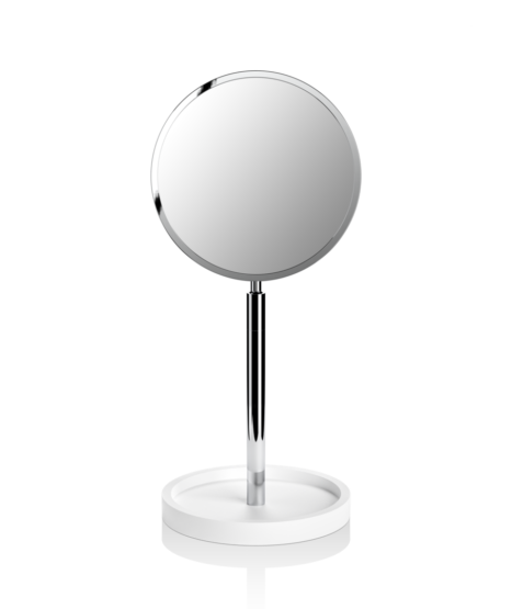 Cosmetic mirror STONE white