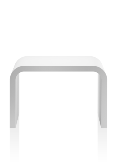 Shower stool STONE white matt