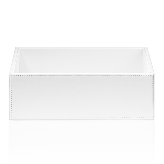 Behälter aus Lederimitat in Weiß von Decor Walther aus der Serie BROWNIE