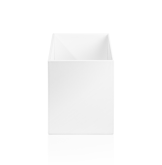 Papierkorb aus Lederimitat in Weiß von Decor Walther aus der Serie BROWNIE