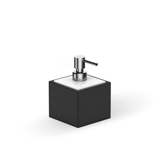 Seifenspender aus Lederimitat in Schwarz von Decor Walther aus der Serie BROWNIE