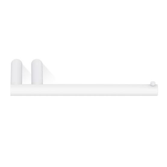 Toilettenpapierhalter aus Messing pulverbeschichtet in Weiß matt von Decor Walther aus der Serie MIKADO