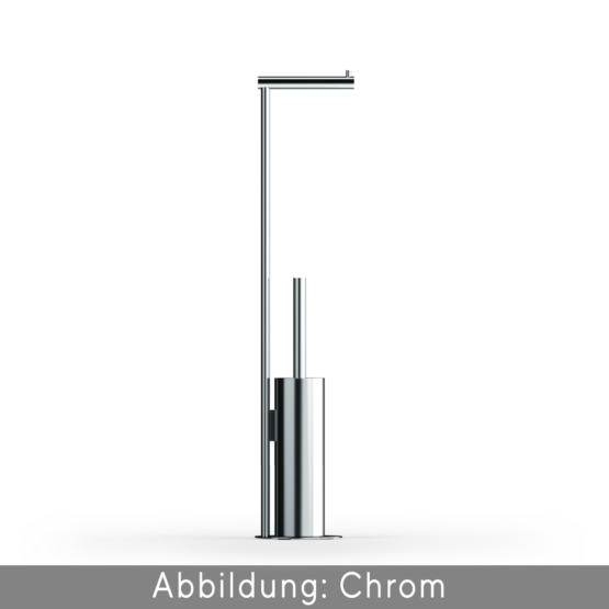 WC-Bürstengarnitur aus Messing pulverbeschichtet in Weiß matt von Decor Walther aus der Serie BAR