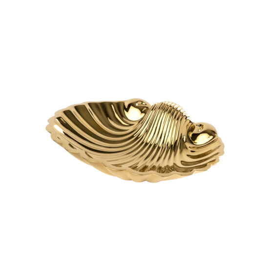 Luxus Bronze-Muschel aus Bronze in Gold aus der Serie FS01 von Cristal & Bronze