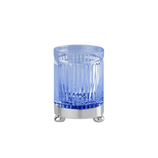 Glass Tumbler CRISTAL TAILLE CANNELE LISSE