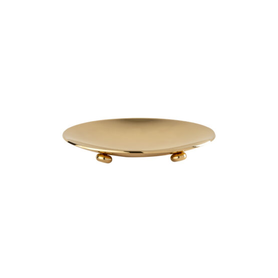 Luxus Seifenhalter aus Messing in Gold aus der Serie FS01 von Cristal & Bronze