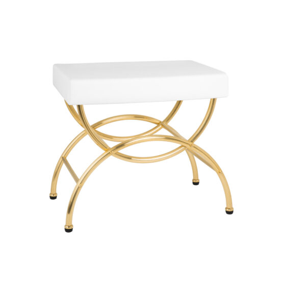 Luxus vanity bench made of Brass in Gold from the FS01 series by Cristal & Bronze