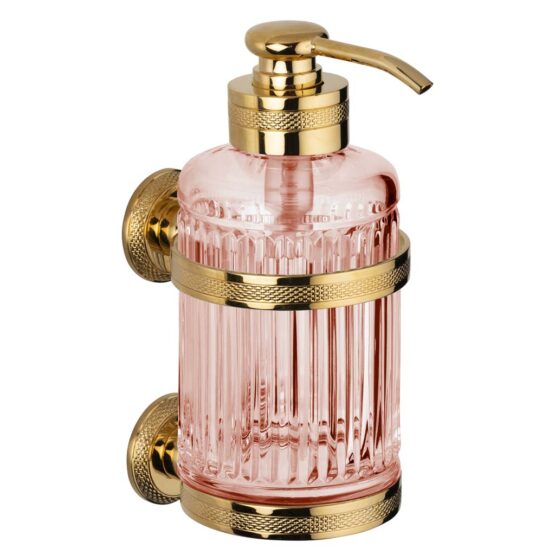 Wall Mounted Soap Dispenser CRISTAL TAILLE CANNELE CISELE