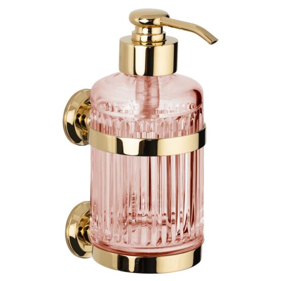 Wall Mounted Soap Dispenser CRISTAL TAILLE CANNELE LISSE