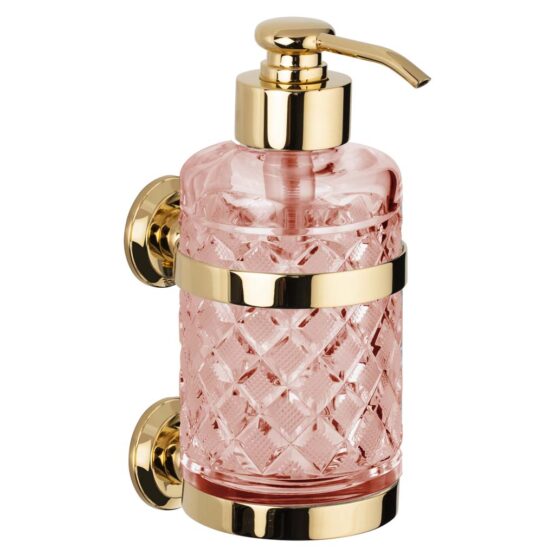Wall Mounted Soap Dispenser CRISTAL TAILLE LOSANGE LISSE