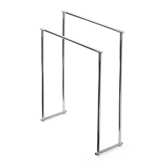 Brass Freestanding Towel Rack in Chrome by Decor Walther from the Club series