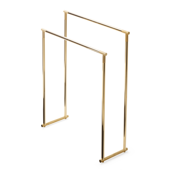 Brass Freestanding Towel Rack in Gold by Decor Walther from the Club series