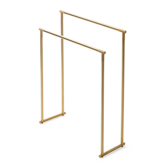 Brass Freestanding Towel Rack in Gold matt by Decor Walther from the Club series