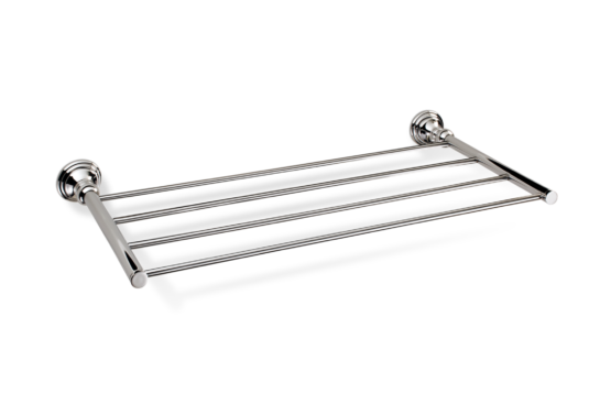 Brass Towel Shelf in Nickel polished by Decor Walther from the Classic series