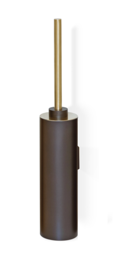 Brass Toilet Brush Holder in Dark bronze and Gold matt by Decor Walther from the Century series