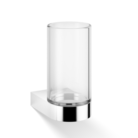 Brass and Crystal glass Wall Mounted Tumbler in Chrome by Decor Walther from the Century series