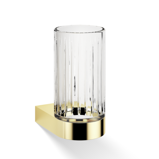 Wandmundglas aus Messing und Kristallglas in Gold von Decor Walther aus der Serie Century