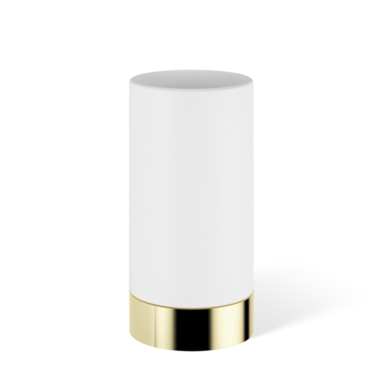 Brass and Solid surface Tumbler in Gold by Decor Walther from the Century series
