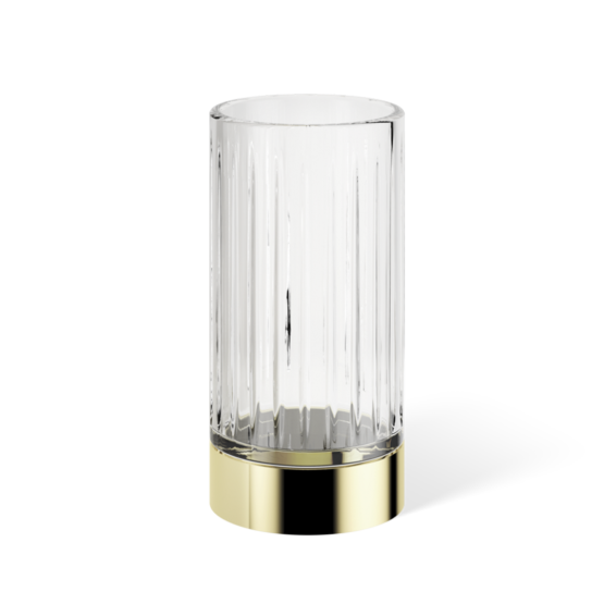 Mundglas aus Messing und Kristallglas in Gold von Decor Walther aus der Serie Century
