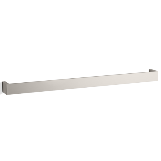 Brass Towel Rail in Nickel satin by Decor Walther from the Brick series