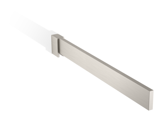 Brass Towel Holder in Nickel satin by Decor Walther from the Brick series