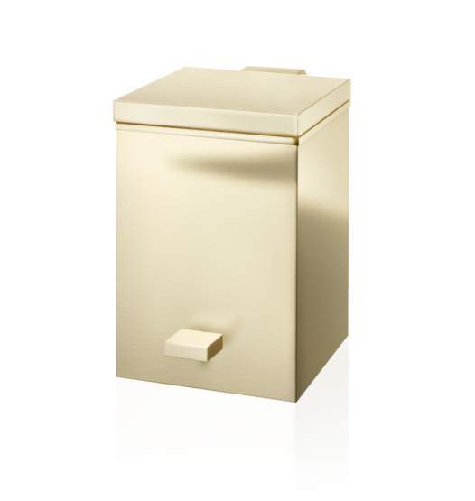 Brass Pedal Bin in Gold matt by Decor Walther from the Cube series