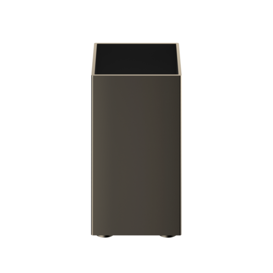 Brass Toothbrush Holder in Dark bronze by Decor Walther from the Cube series