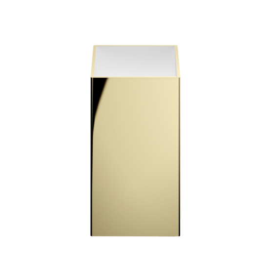 Zahnputzbecher aus Messing in Gold von Decor Walther aus der Serie Cube