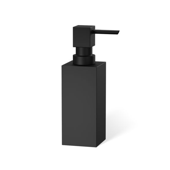 Brass Soap Dispenser in Black matt by Decor Walther from the Cube series