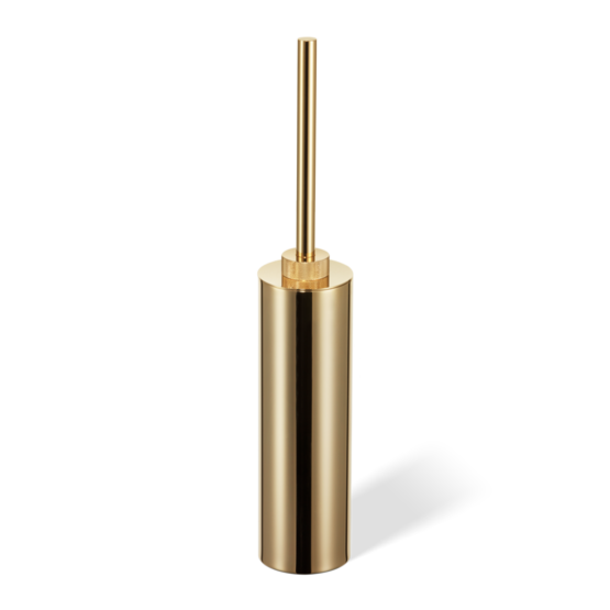 Brass Toilet Brush Holder in Gold by Decor Walther from the Club series
