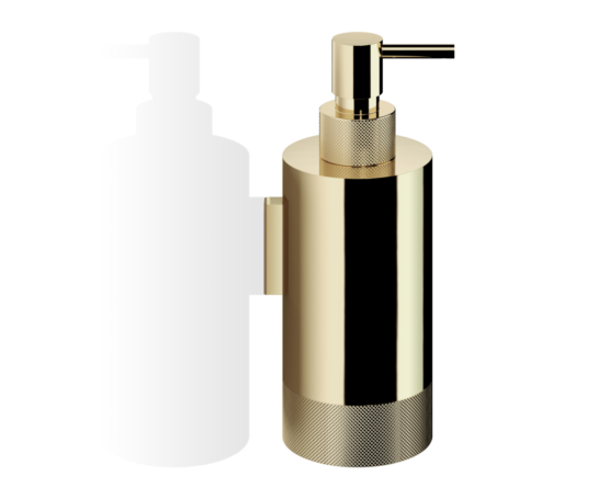 Brass Wall Mounted Soap Dispenser in Gold by Decor Walther from the Club series