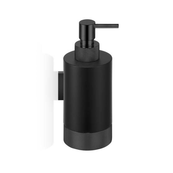 Brass Wall Mounted Soap Dispenser in Black matt by Decor Walther from the Club series