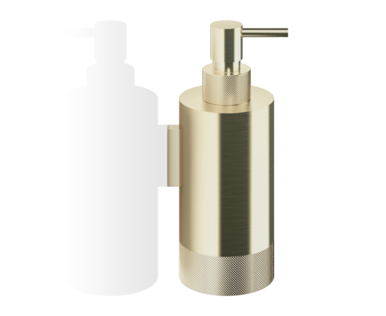 Brass Wall Mounted Soap Dispenser in Gold matt by Decor Walther from the Club series