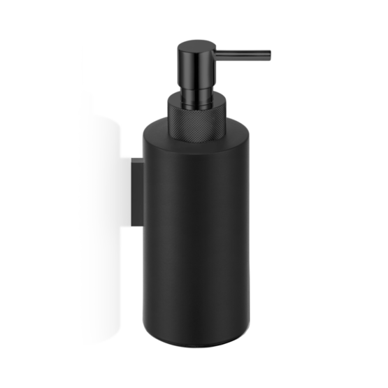 Brass Wall Mounted Soap Dispenser in Black matt by Decor Walther from the Club series