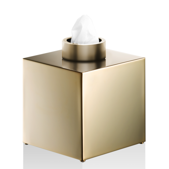 Brass Paper Towel Box in Gold by Decor Walther from the Club series