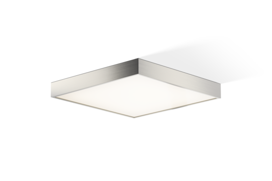Brass LED Ceiling Light in Nickel satin from the bathroom lighting by Decor Walther