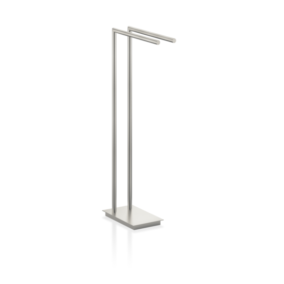 Freestanding Towel Rack made of Brass in Nickel satin by Decor Walther