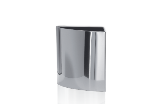 Corner Wastebasket made of Stainless steel in Stainless steel polished by Decor Walther