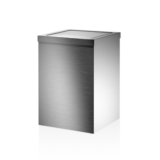 Bathroom Wastebasket made of Stainless steel in Stainless steel matt by Decor Walther
