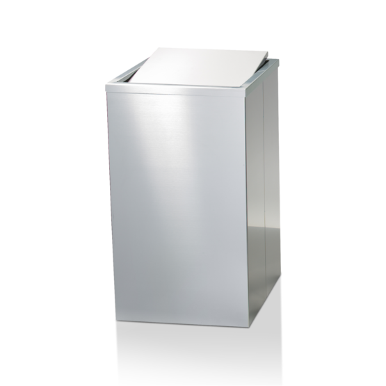 Laundry Bin made of Stainless steel in Stainless steel matt by Decor Walther