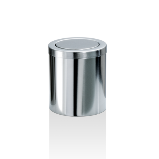 Table Top Waste Bin made of Stainless steel in Stainless steel polished by Decor Walther