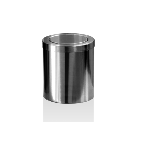 Table Top Waste Bin made of Stainless steel in Stainless steel matt by Decor Walther