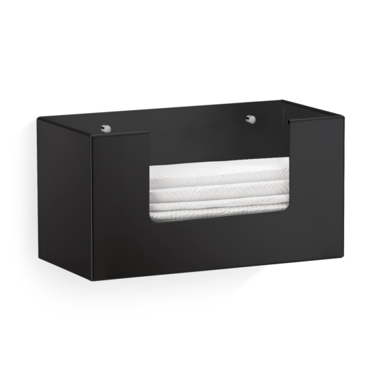 Papiertuchbox aus Messing in Schwarz matt von Decor Walther