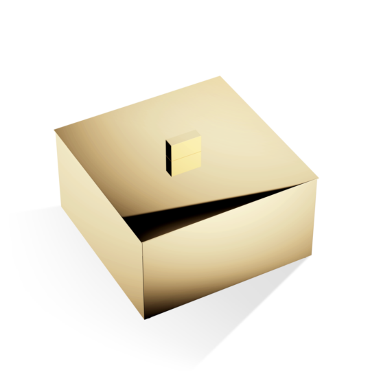 Multipurpose Box made of Brass in Gold by Decor Walther