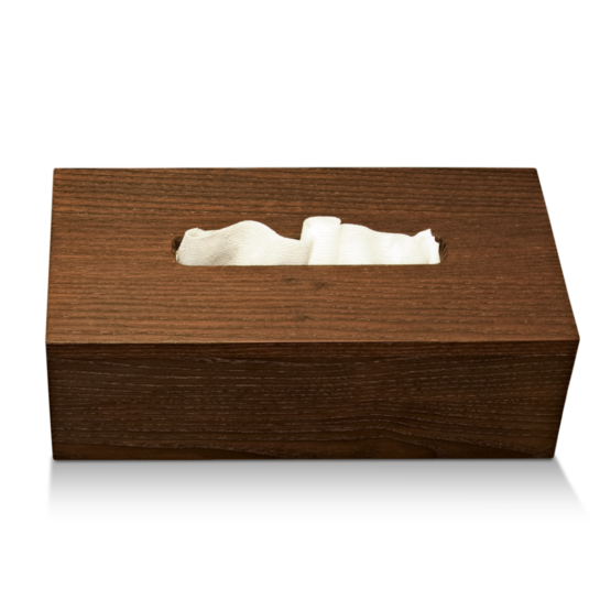 Paper Towel Box made of Wood in Dark by Decor Walther